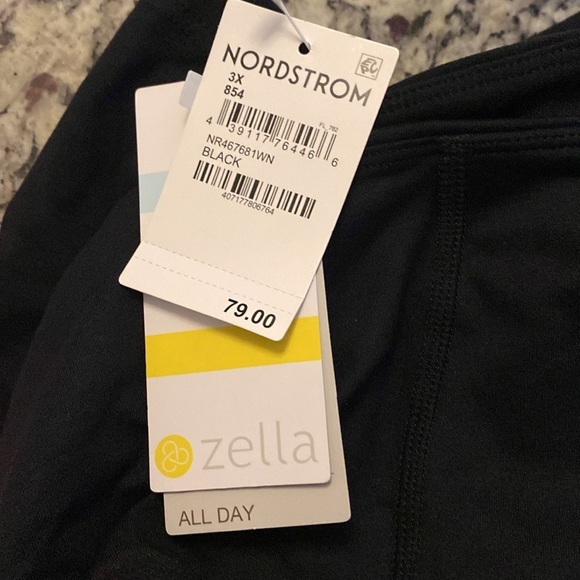 NWT Zella Black Wide Leg Tank Stretch Soft Jumpsuit 3X O1 - Picture 10 of 12